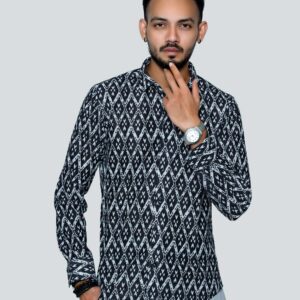 Diamond Block Print Shirt