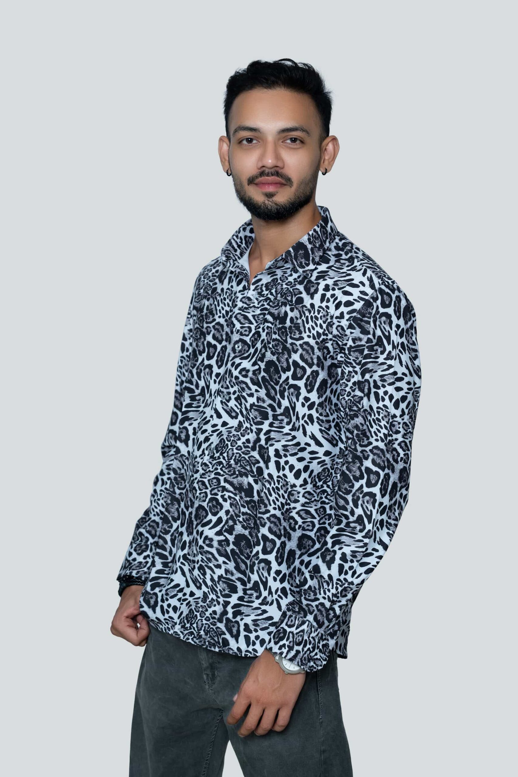 Lepord Print Shirt - Image 3