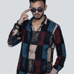 Square Block Print Shirt