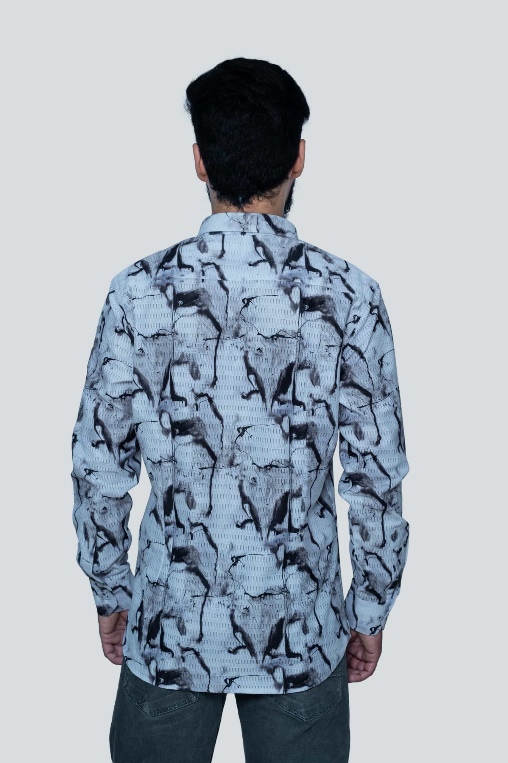 Abstract Print Shirt - Image 2