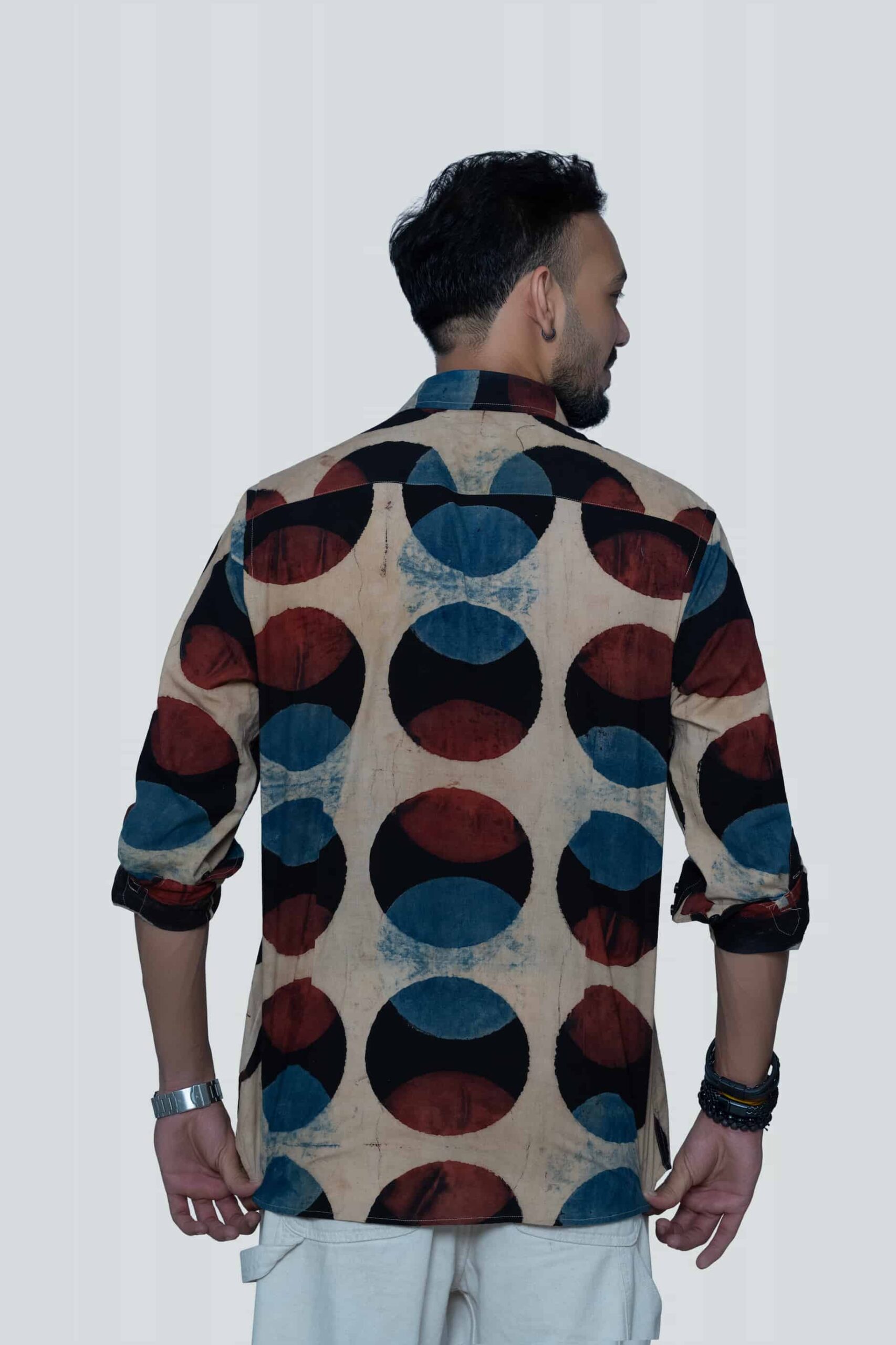 Round Block Print Shirt - Image 2